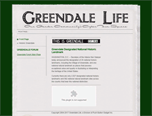 Tablet Screenshot of greendalelife.com